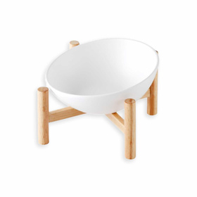 Hundenapf und Katzennapf aus Keramik wei 600ml