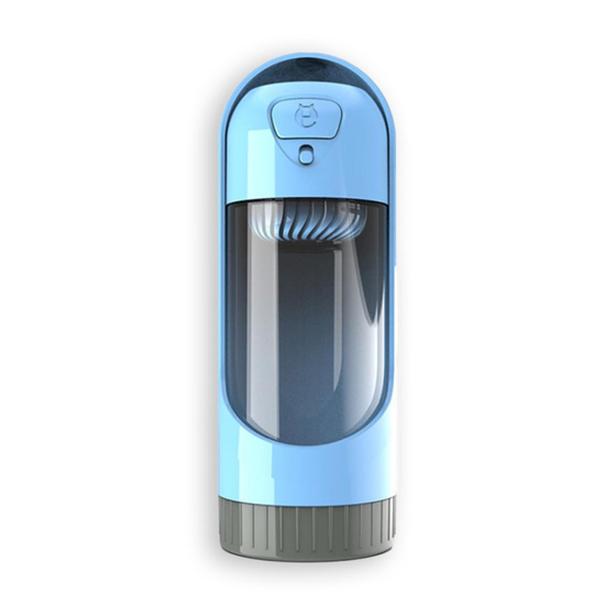 Trinkflasche Hund blau