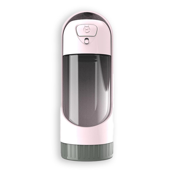 Trinkflasche Hund pink