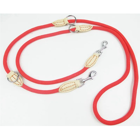 Verstellbare Führleine für große Hunde rot
