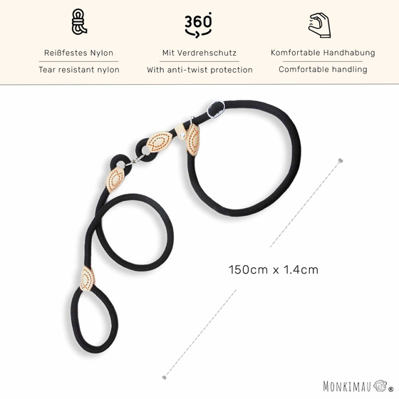 Hundeleine mit Zugstopp Halsband fr groe Hunde