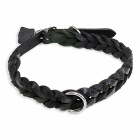 Auf dem Bild ist ein Hundehalsband als Lederhalsband für...