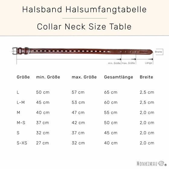 Halsband f�r Hunde aus Leder braun mit glitzer Kristallen M-S