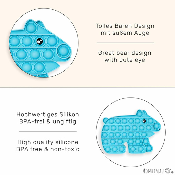 Pop it Spiel Br aus Silikon