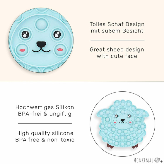Pop it Spiel Schaf aus Silikon