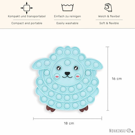 Pop it Spiel Schaf aus Silikon