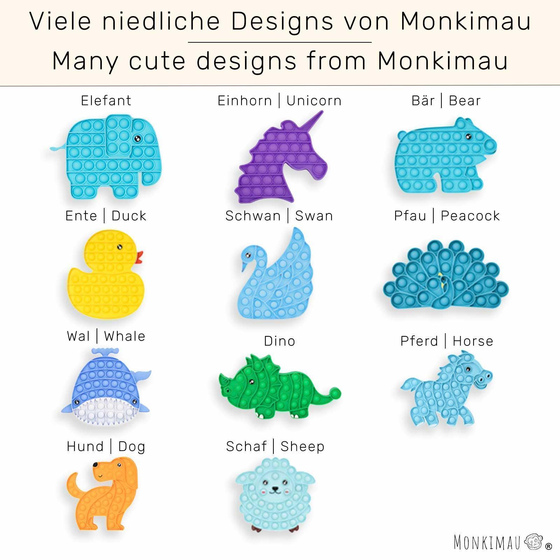 Pop it Spiel Schaf aus Silikon