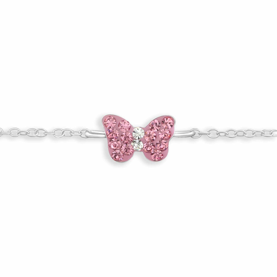 Auf dem Bild zu sehen sind Schmetterling Armband aus 925 Silber