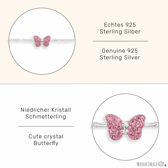 Schmetterling Armband aus 925 Silber