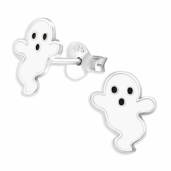 Auf dem Bild zu sehen sind Kleiner Geist Ohrringe aus 925 Silber