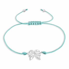 Auf dem Bild zu sehen sind Flügel Armband aus 925 Silber