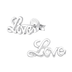 Auf dem Bild zu sehen sind Kinder Ohrringe Liebe Love...