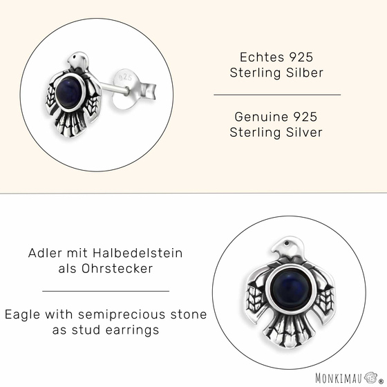Adler Ohrringe aus 925 Silber