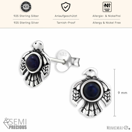 Adler Ohrringe aus 925 Silber