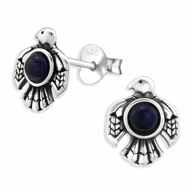 Auf dem Bild zu sehen sind Adler Ohrringe aus 925 Silber