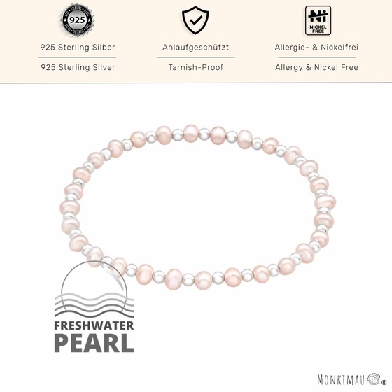 Elegantes Silberarmband mit Swasserperle