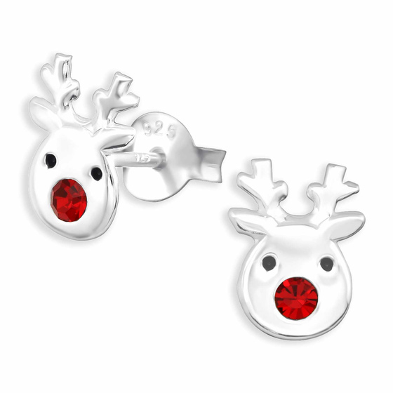 Auf dem Bild zu sehen sind Rentier Ohrringe aus 925 Silber