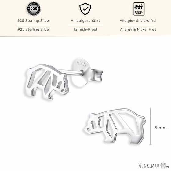Bren Ohrringe aus 925 Silber