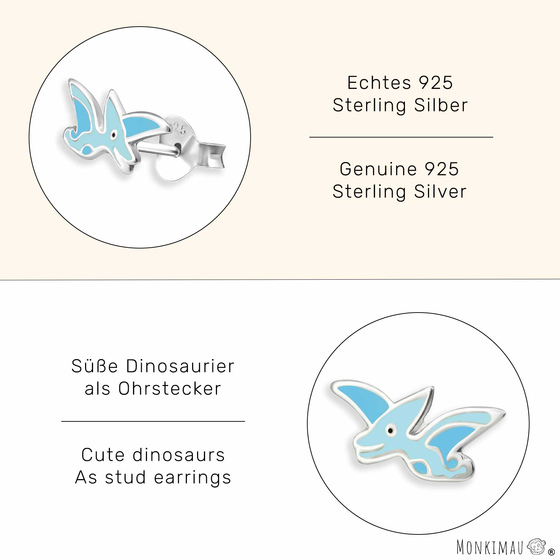 Dino Ohrringe aus 925 Silber