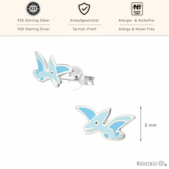 Dino Ohrringe aus 925 Silber