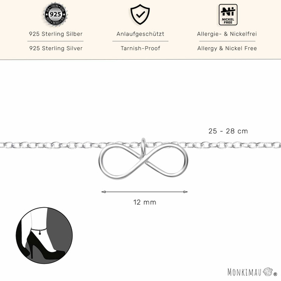 Infinity Fukettchen aus 925 Silber
