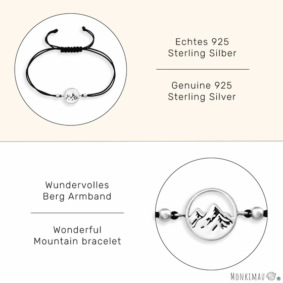 Berg aus Silber als Armband