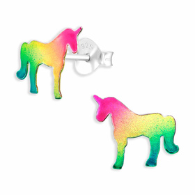 Auf dem Bild zu sehen sind Einhorn Regenbogen Pferd...