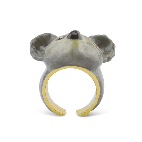 Koala Ring vergoldet