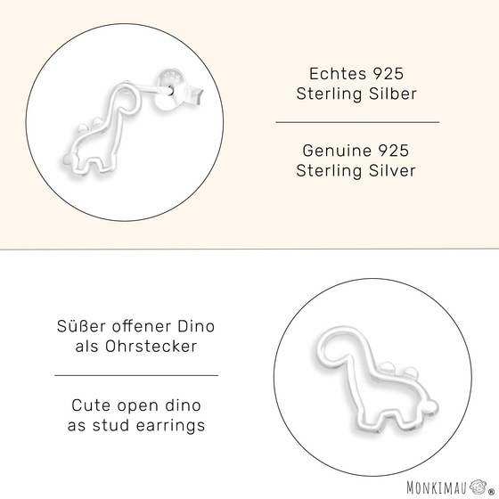 Dino Ohrringe aus 925 Silber