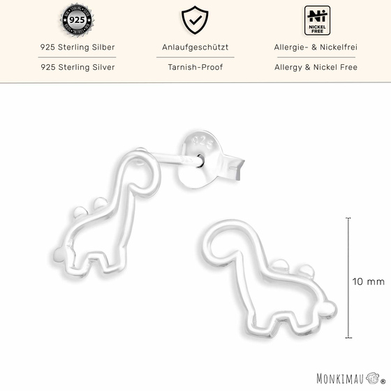 Dino Ohrringe aus 925 Silber