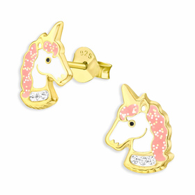 Auf dem Bild zu sehen sind Glitzer Einhorn Ohrringe aus...