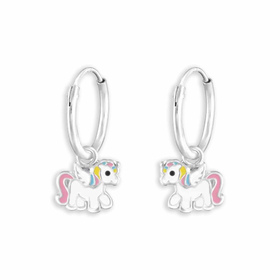 Magische Einhorn Ohrringe f�r Kinder | 925 Sterling...