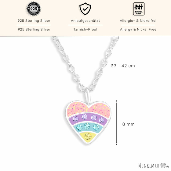 Herz Halskette aus 925 Silber