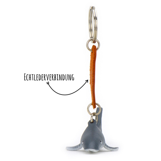 Hai Schlsselanhnger aus Leder