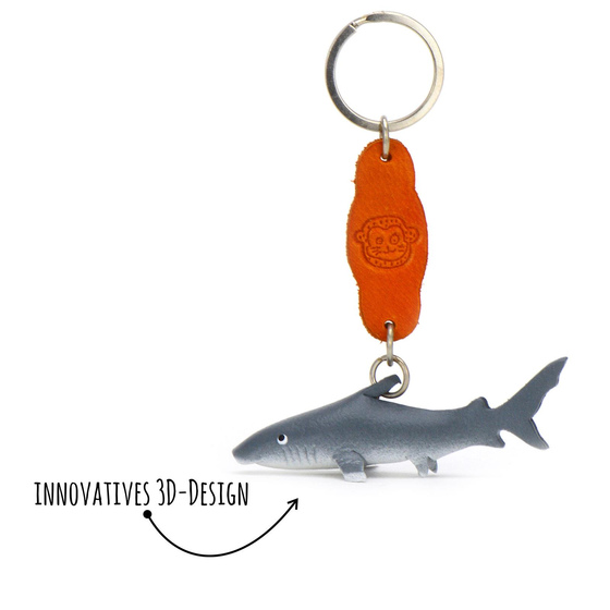 Hai Schlsselanhnger aus Leder