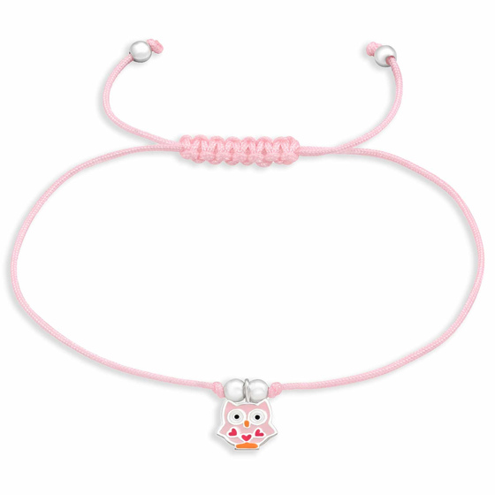 Auf dem Bild zu sehen sind Armband mit Eulen Anhnger aus 925 Silber