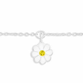 Auf dem Bild zu sehen sind Armkette mit Blumen Anhänger...