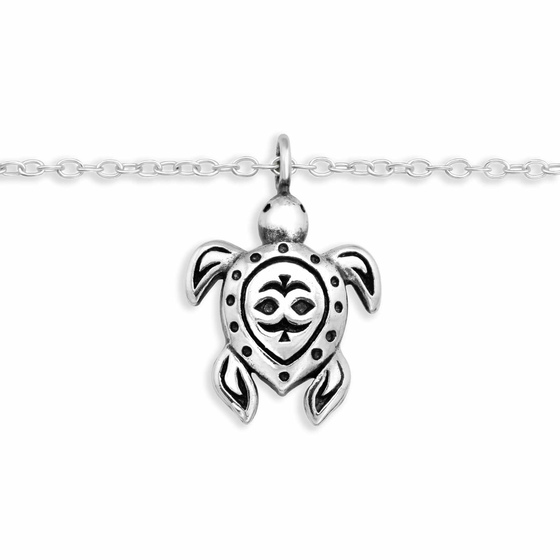 Auf dem Bild zu sehen sind Fukettchen mit Schildkrte aus 925 Silber