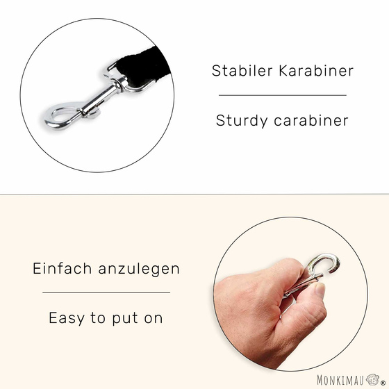 Schleppleine 10m in schwarz