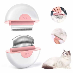 Katzenb�rste - Hundeb�rste Kurzhaar und Langhaar pink