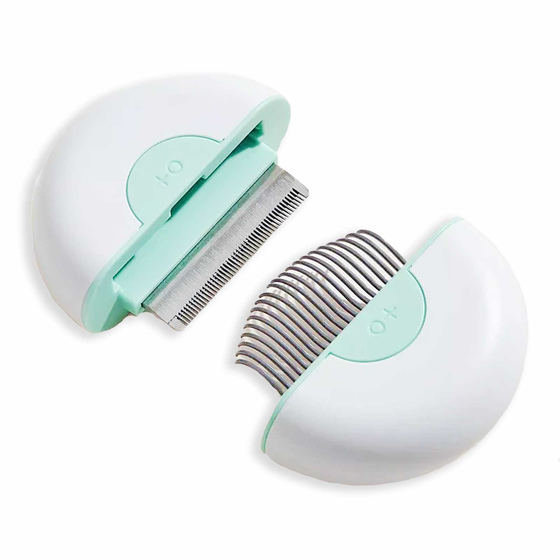 Katzenb�rste - Hundeb�rste Kurzhaar und Langhaar gr�n