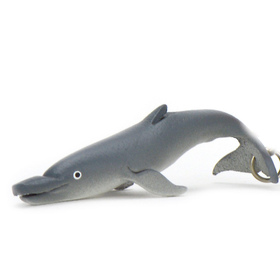Auf dem Bild zu sehen ist ein Delfin aus Leder als...