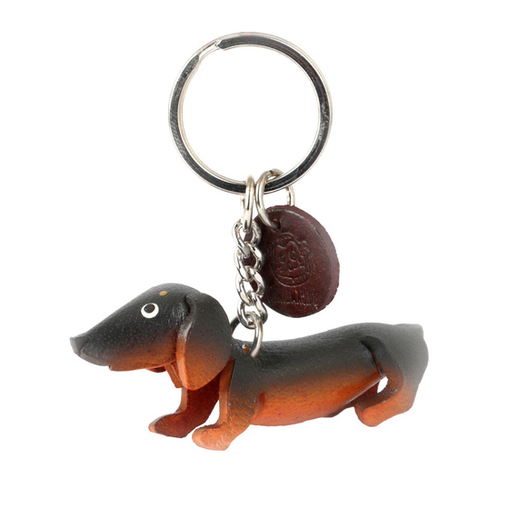 Dackel Schlsselanhnger aus Leder