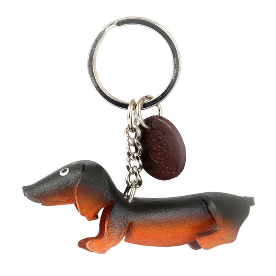 Dackel Schlsselanhnger aus Leder
