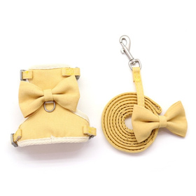 Katzen Geschirr gepolstert mit Leine und Schleife - M in...