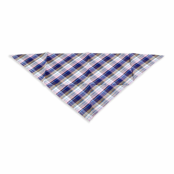 Hundehalstuch blau kariert