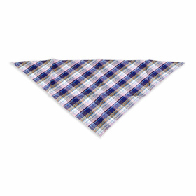 Hundehalstuch blau kariert