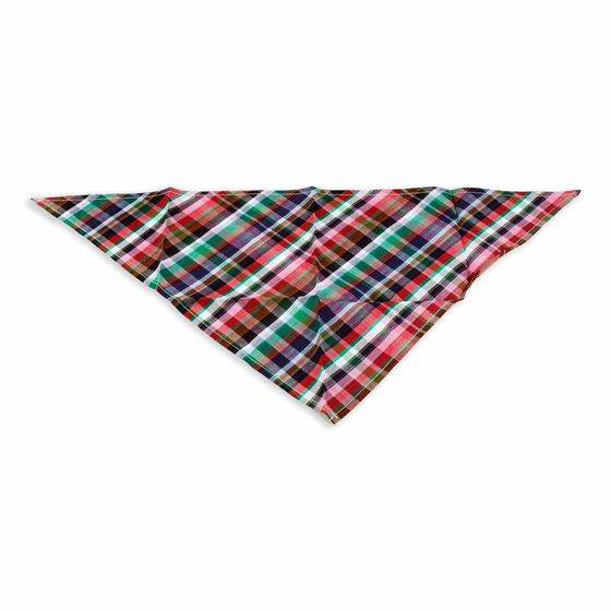 Hundehalstuch rot gr�n kariert