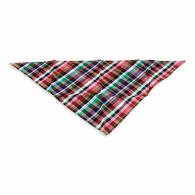 Hundehalstuch rot grn kariert