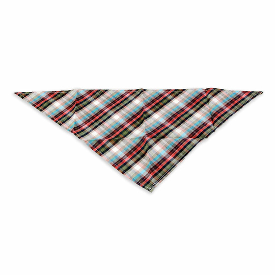 Hundehalstuch rot schwarz blau kariert